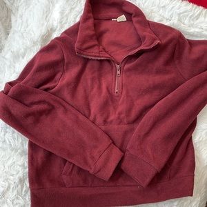 2 for 15 Sky and sparrow cropped fleece quarter zip